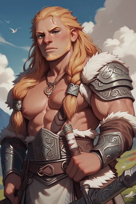 dark-skinned Norse warrior