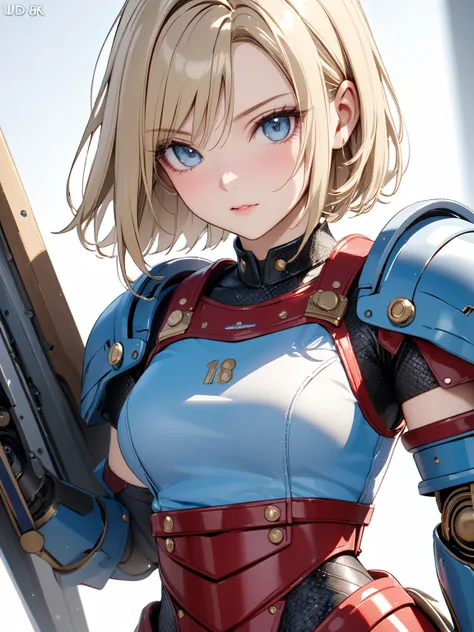 Gladiator, Robot Gladiator, ( cute), ( Android １８Number), masterpiece:1.5, masterpiece, highest quality, UHD, retina, masterpiece, accurate anatomy, super detailed, high quality, best quality, 8k