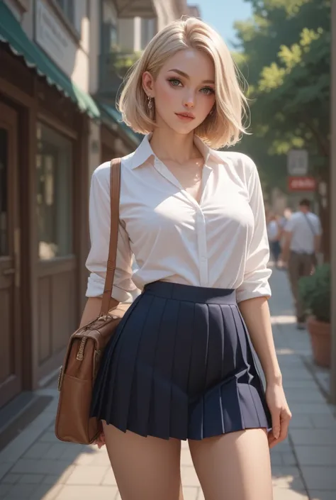 Mini pleated skirt 