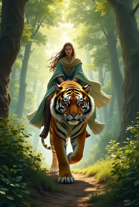 Ride a wooded tiger and its tiger trails