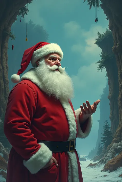 Santa claus is confused about the place he have arrived