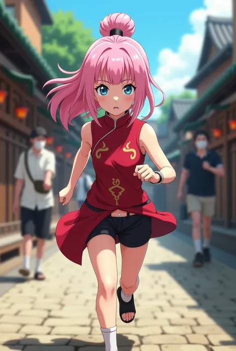 Sakura from the Naruto anime is very late