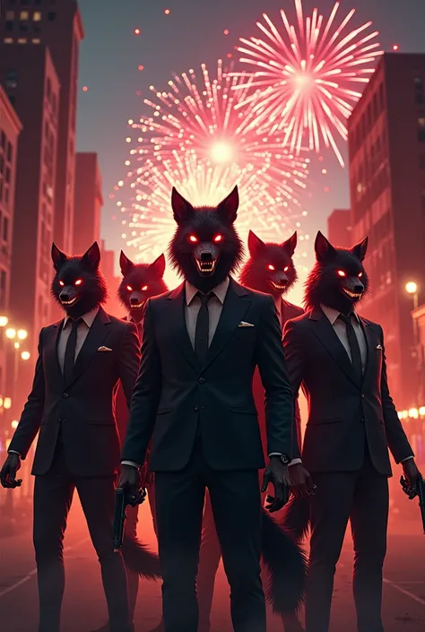 Firewolves gangsters new year fireworks 