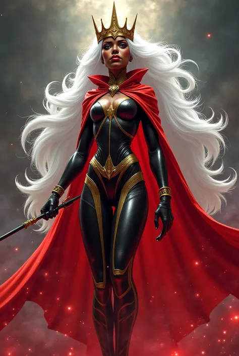 Supervillain evil more more powerful magical power girl evil which 1000000bc goddess queen African American woman long long white hair long more more powerful magical evil which 1000000bc goddess crown long more more powerful magical evil which 1000000bc g...