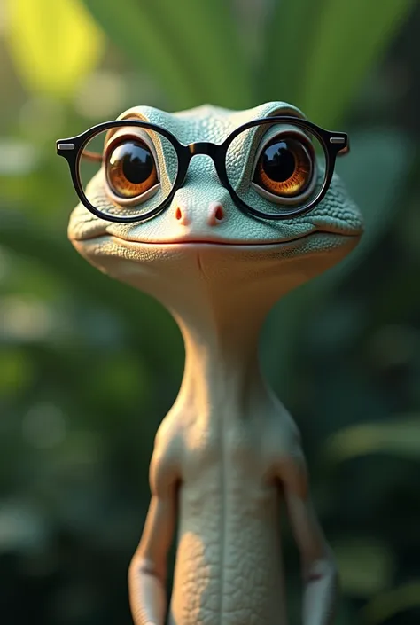 The lizard with glasses