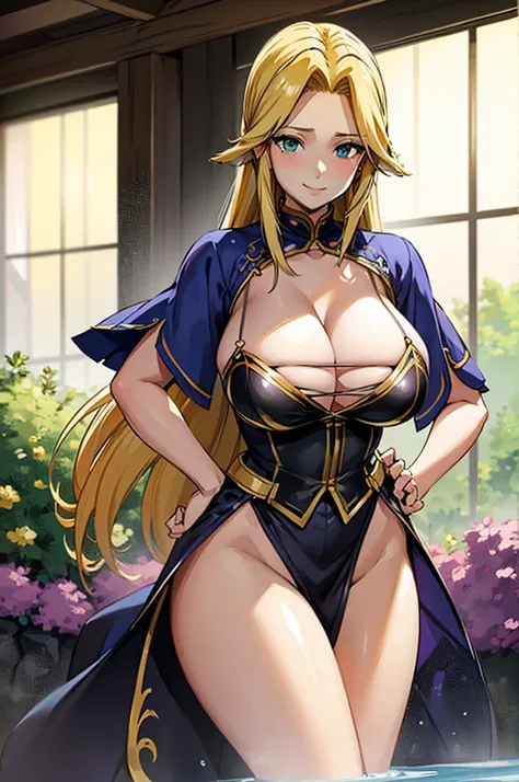 A woman with a burning body,Huge boobs, huge breasts  huge breasts,とても唇が赤い huge breastsを強調,Big Ass, thin waist long legs , green eyes, Huge boobs, huge breasts,  huge breasts,とても唇が赤い huge breastsを強調,Big Ass, thin waist, long legs , Greenish blue eyes 8K(  ...