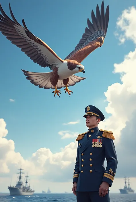 The Falcon with Admiral Ye Sun
