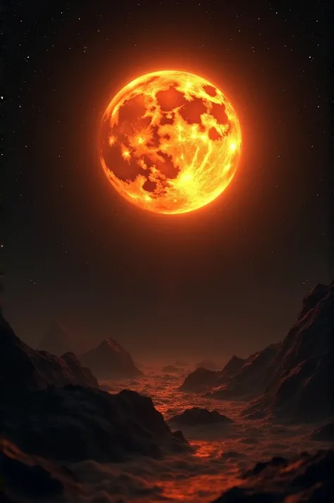 orange 4d moon