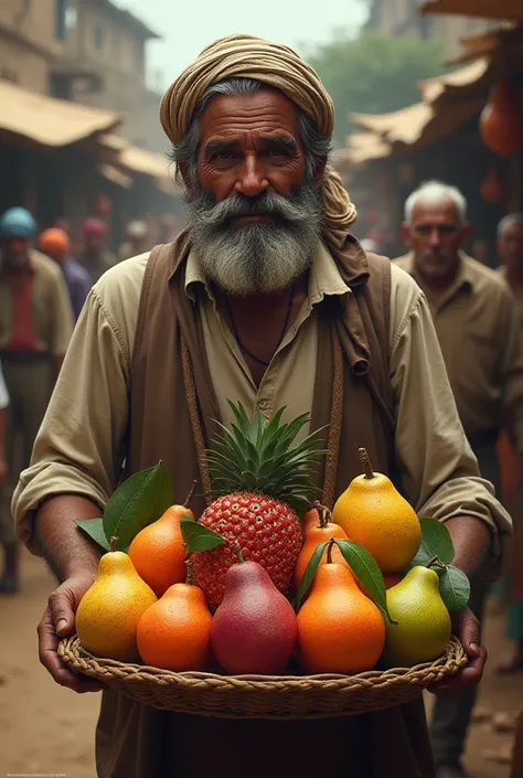 poor Farmer selling rare fruits: