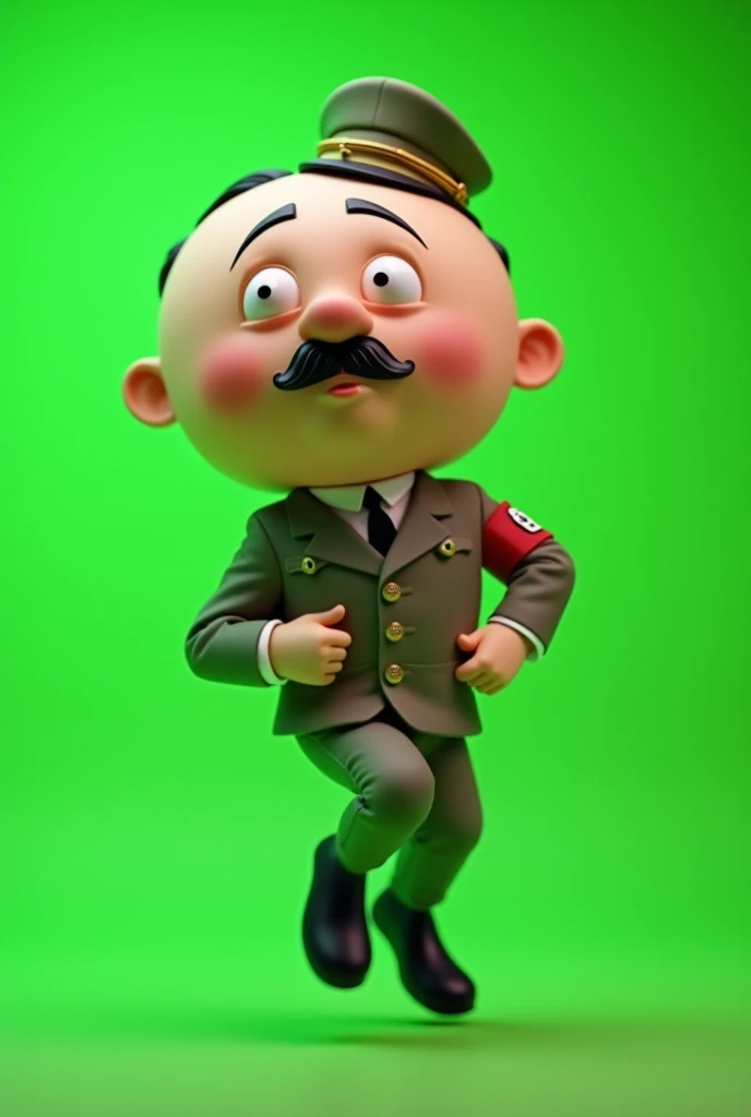 hitler billy bounce dancer on a green background