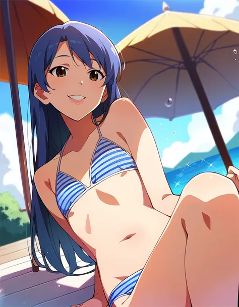 score_9, score_8_ up, score_7_ up,  Source_Anime,
rating_sensitive,  sexually explicit, 
 1 girl, Alone, playing, Joy, smile,  open lips,  lean on the backrest,   watching viewers, Outdoor, Pool,  waterslide, day, Sunbeam,  blue sky,
 dynamic angle,
 ksrgc...