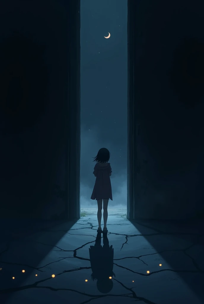 Anime named as "Swine"
One sided love show in story and it is deep and sad which tells the feelings of a girl.
Scene 1: Ayra in the Dark Room

Visual: A dimly lit room, maybe a single light source (like a computer screen or candle) casts long shadows. Ayra...