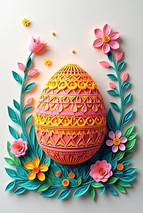 Ester egg quiling art