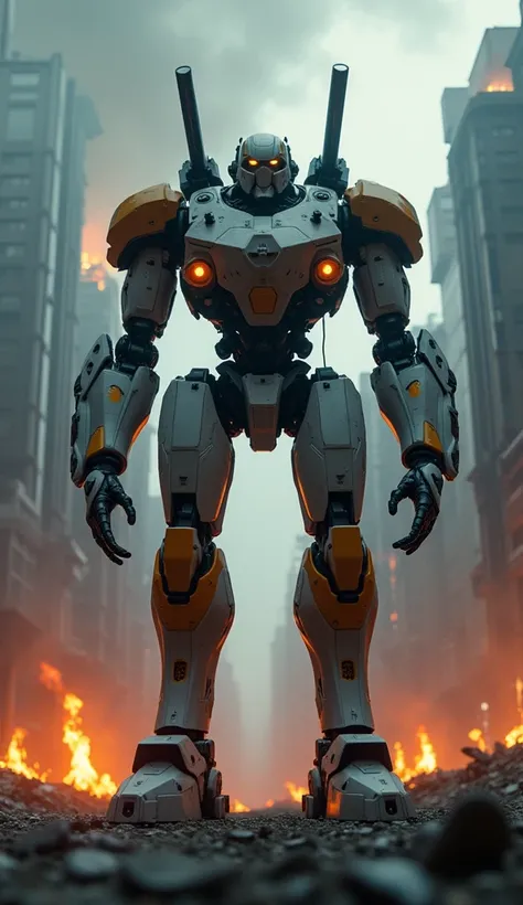 "A cinematic fusion of a futuristic humanoid pilot and a spider-like mech, creating a towering super humanoid figure. The design features a muscular, realistic humanoid torso integrated seamlessly with the sleek, armored, spider-like legs of the mech. Mass...