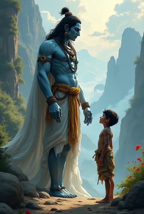 Lord shiva with poor boy