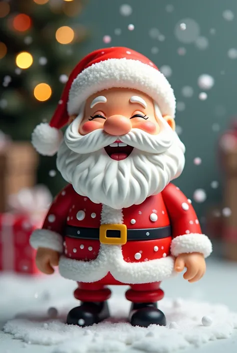 I would like a figurine like the pixel world of Santa Claus, very funny and with a good Disney effect 