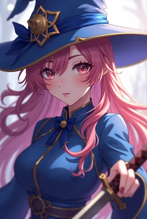 a close up of a person holding a wand and a sword, epic mage girl character, cushart krenz key art feminine, character artwork, official character art, ( ( character concept art ) ), jrpg character art, highly detailed exquisite fanart, official artwork, e...