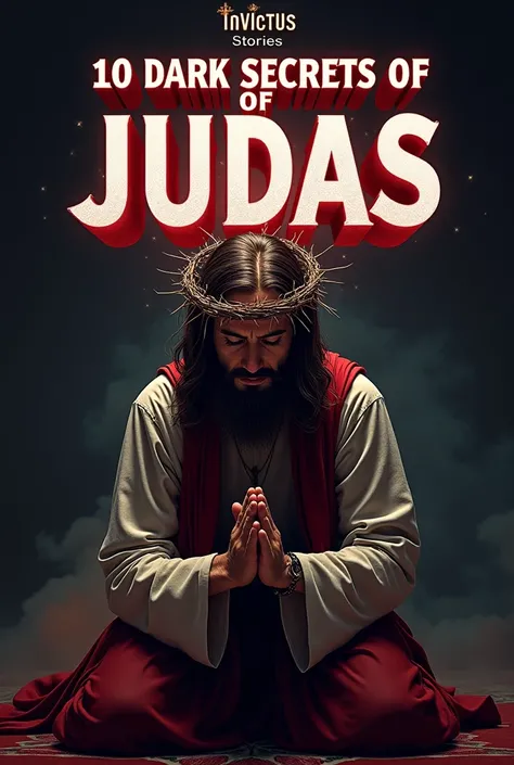  YouTube thumbnail - TITLE : " 10 SECRETOS OSCUROS DE JUDAS"

Description:

Main Image:  In the center of the miniature there is a striking representation of Judas , the apostle , kneeling in prayer .  Judas wears a crown of thorns on his head ,  a visuall...