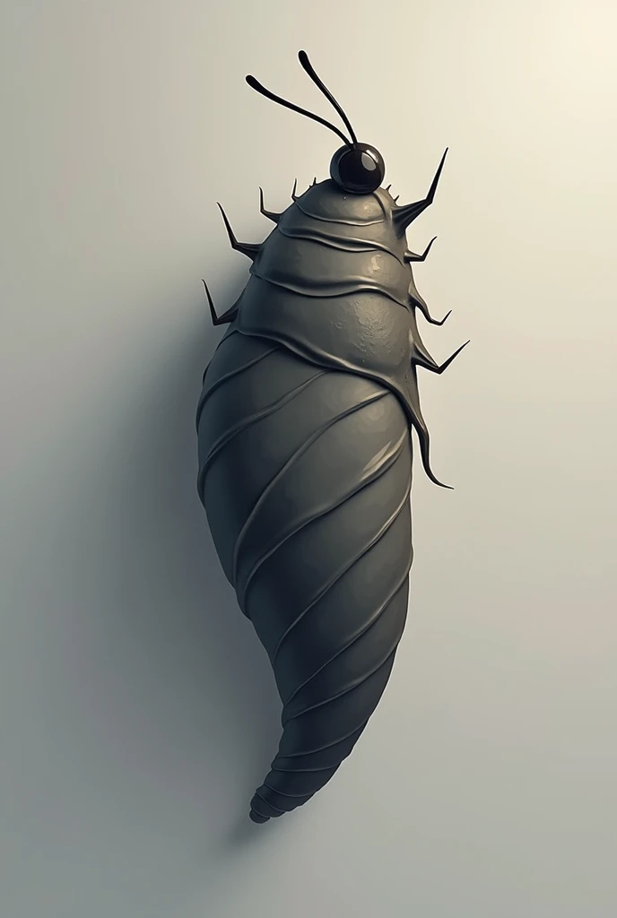 2d vector image of a butterfly cacoon