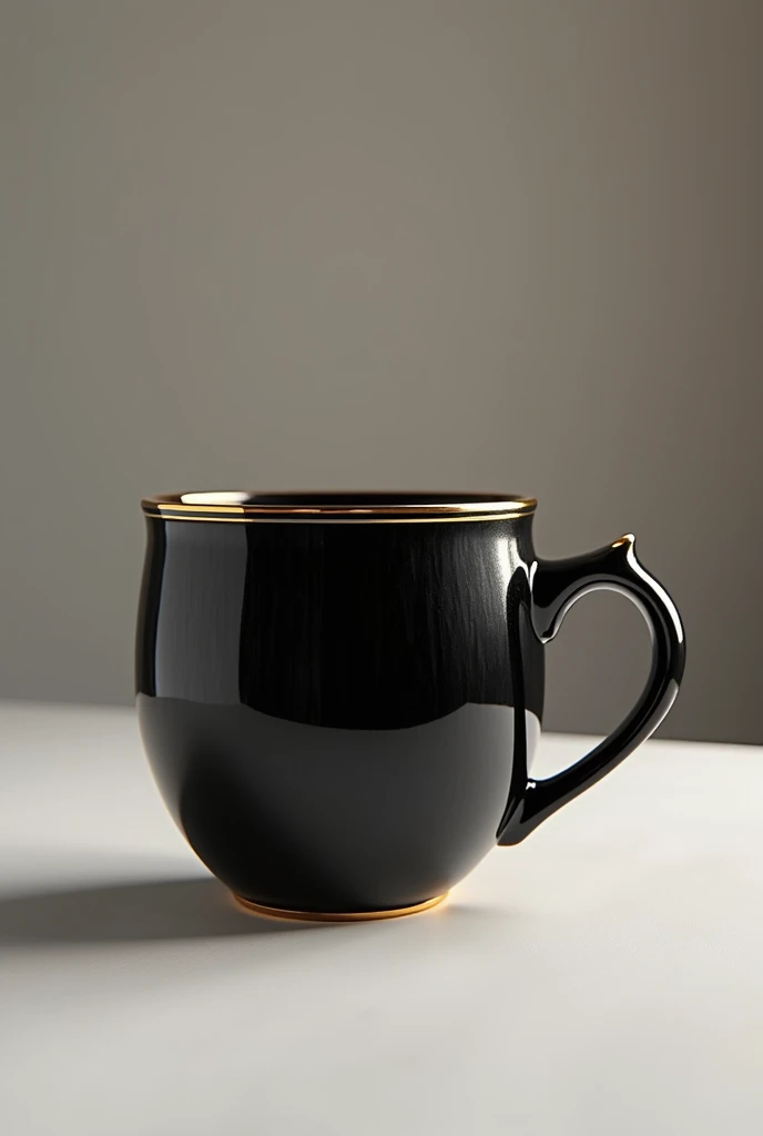 black and gold mug