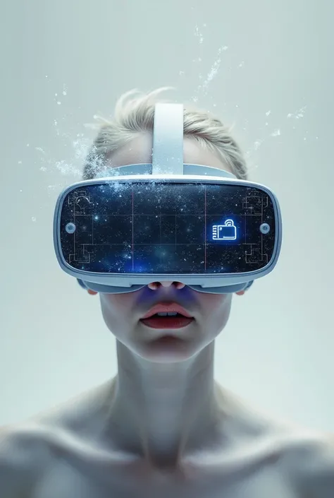 Virtual reality glasses written on the image are real, not virtual