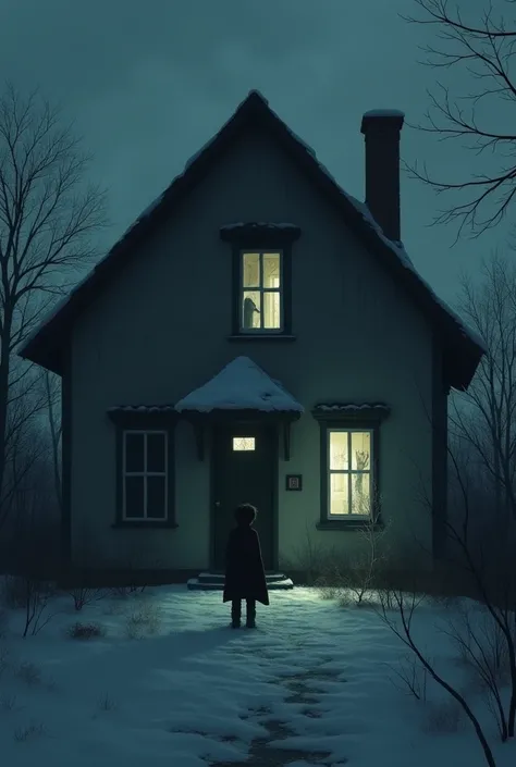  Imagine yourself alone on a cold night . The house is in complete silence ,  and the only thing you hear is the faint sound of wind hitting the windows