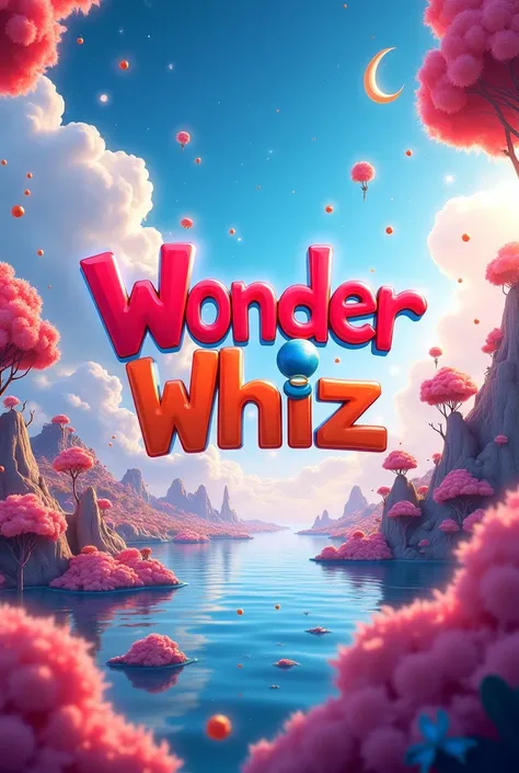 Create an image with Wonder Whiz s text with a  theme