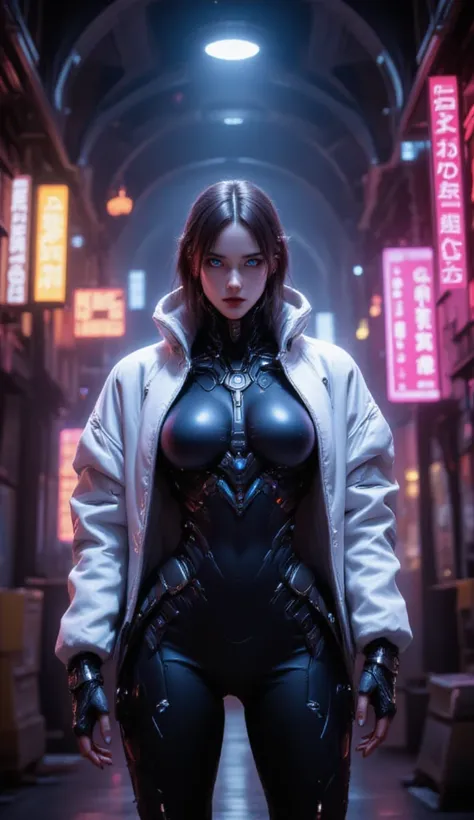 In the world of Warframe, Johanna de Armas emerges as a young woman, her form encased in a neon genesis evangelion style plugsuit, a testament to advanced futuristic exoskeletons. The exosuit, a fusion of futuristic baroque and rococo cyberpunk, is a marve...