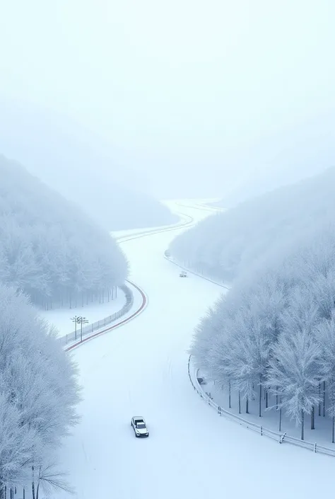 Snow in Mandalika sirkuit, view from top of  bukit seger mandalika