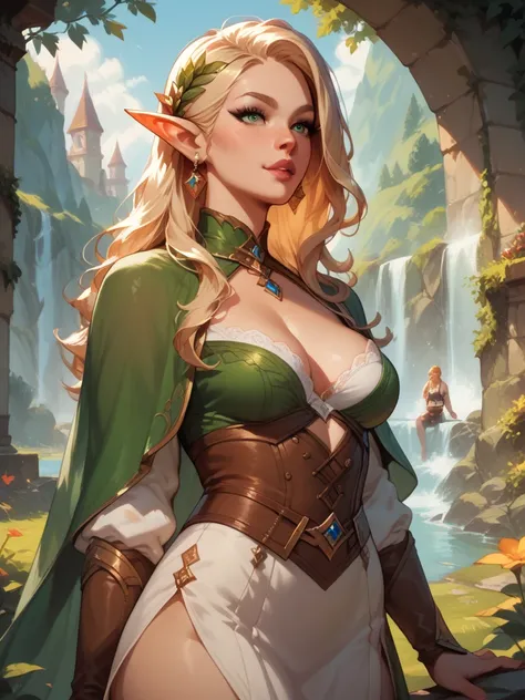 adventurer, elf, fantasy world