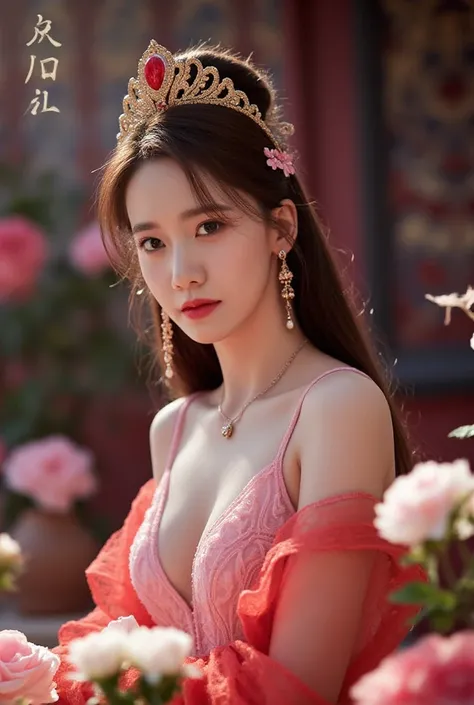 masterpiece, best quality, 1 girl, ((Large Breasts)， Long hair，(Alexandroid Colorful Mesh Nightdress，Radiant Skin, )，Looking at the audience, (precise、Perfect face shape:1.3)，（Beautiful fingers），(Crotch front display)，Ultra HD，Ray Tracing,，reflected light，...