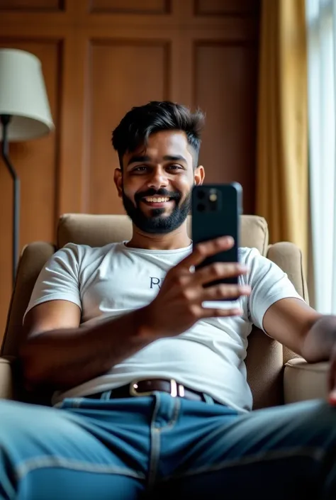 arafed man sitting in a chair taking a picture of himself, candid picture, with accurate face, with lovely look, very very low quality picture, 8k selfie photograph, candid photo, uploaded, taken with the best dlsr camera, front profile!!!!, ayan nag, jayi...