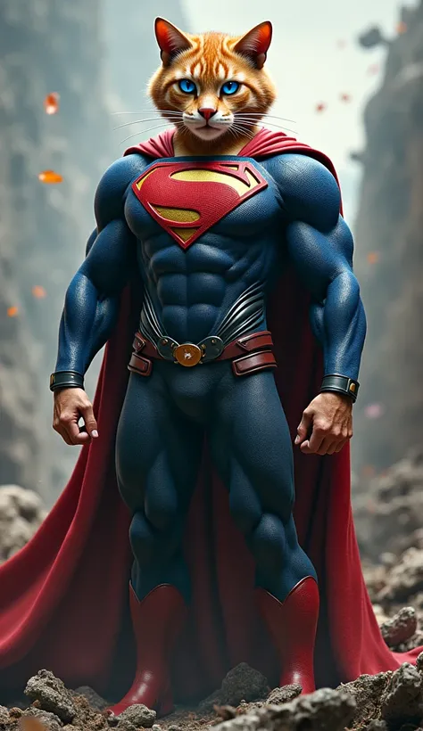 The hybrid of the fusion of Superman and Puss in Boots