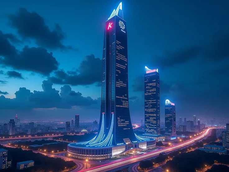 A kazuma Corporation é um ícone de poder e technology em Neon City,  dominating the horizon with its headquarters stately :

 Architecture

1 .  Glass and Steel Tower :  The main structure stands on 100 floors ,  with reflective glass facades and polished ...