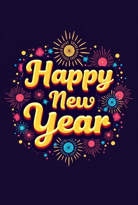 A logo for " HAPPY NEW YEAR BY HYDERABAD FAMILY RESTAURANT AND BAR "