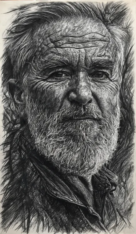 Charcoal drawing