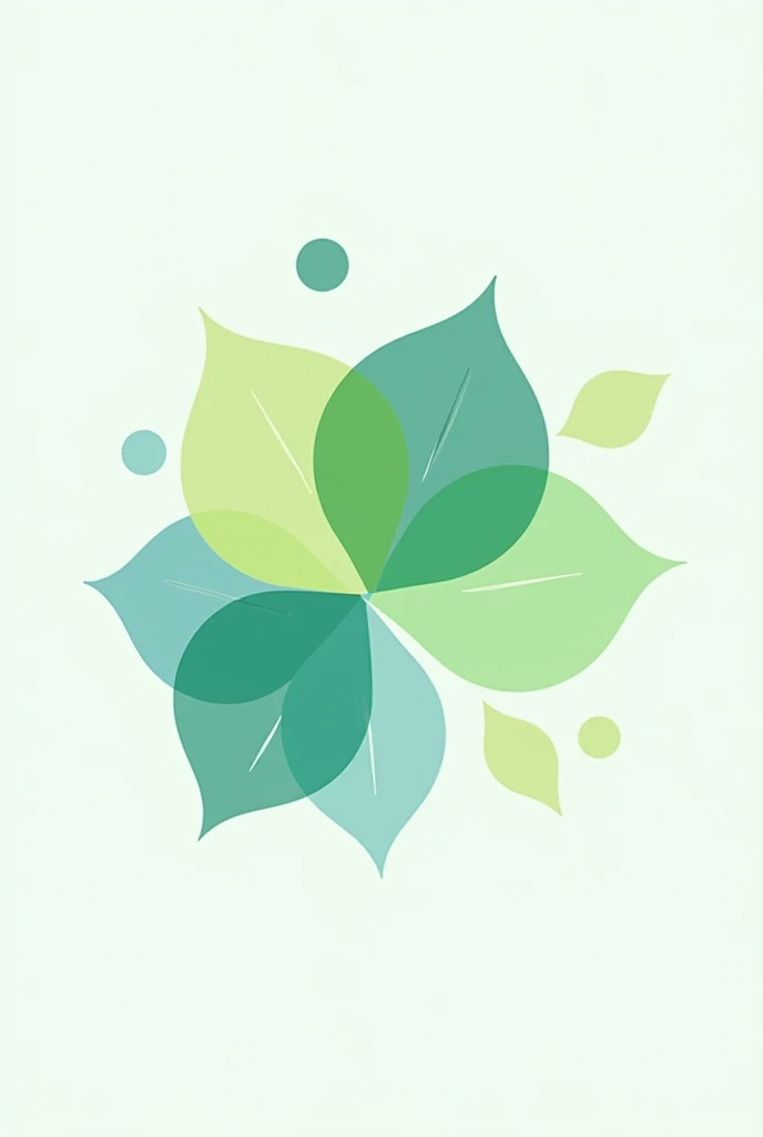 Visual identity design: Simple design with circular elements inspired by nature such as leaves and water ripples.

Chosen colors: shades of green (#4CAF50), blue (#2196F3), and white.