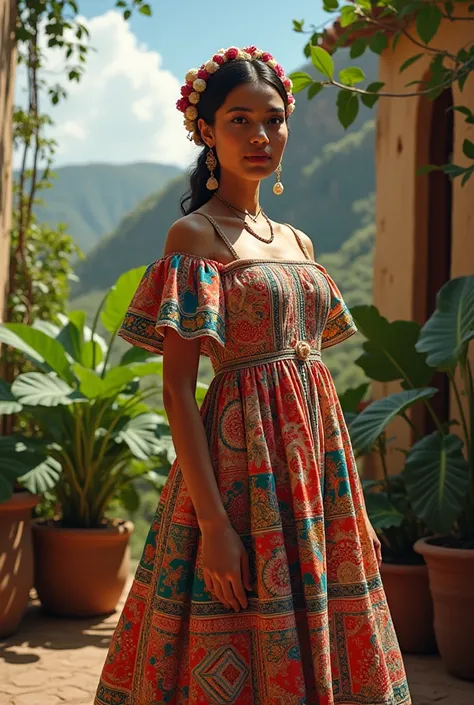 National costume dress from El Salvador 