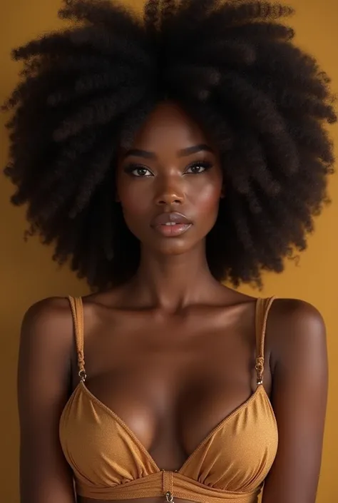 Style afro-américain gros seins grosse fesses un visage sublime des les yeux incroyables 