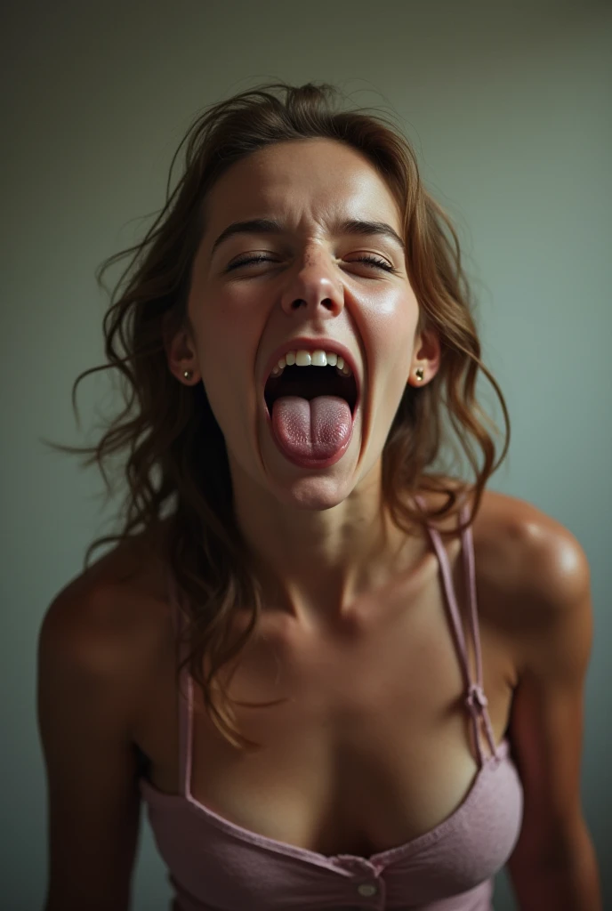 Screaming girl with big penis in the u