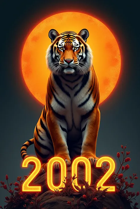 Promo 2002 above a tiger with a circle in the background