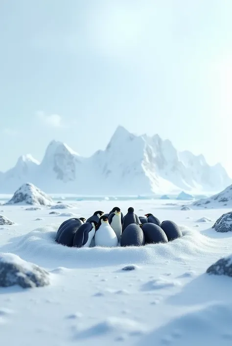 Perfect place to lay eggs for emperor penguins 