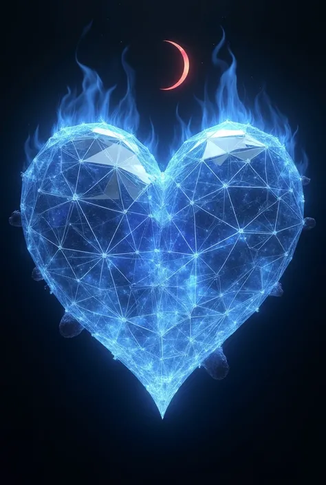  ((masterpiece)), ((ray-tracing )), detailed, in style of John Bauer,in style of Karol Bak,
conceptual design of the transparent glass heart (love),(blue fire heart closeup:1.4),(Flexible Polyhedron:1.3),(Rose Quartz:1.3),(blue fire draws lines:1.6),
(the ...