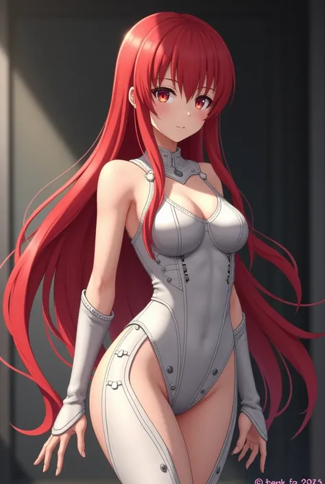 ((perfect anatomy:1.2, realistic:1.1, RAW Photography:1.3,masterpiece、highest quality、Ultra - High resolution、High resolution、Highly detailed CG、8K)), ((extremely realistic)), (ultra real), generate a highly realistic image of Asuna Yuuki , red hair, very ...