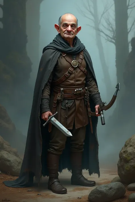 Mr Bean in the Witcher costume