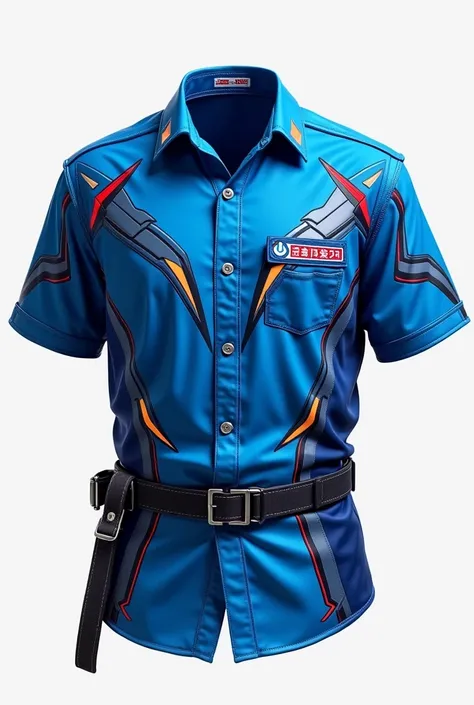 A blue colour genji shirt