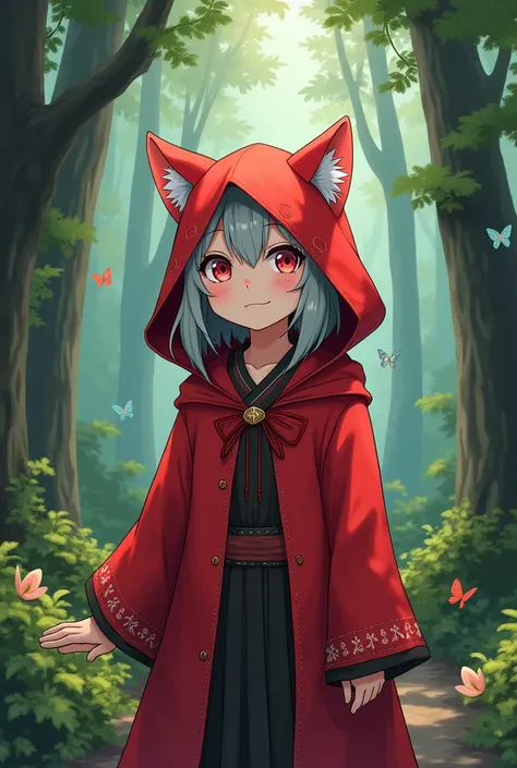 Nekomimi Anime Red Riding Hood كبيرة السنين