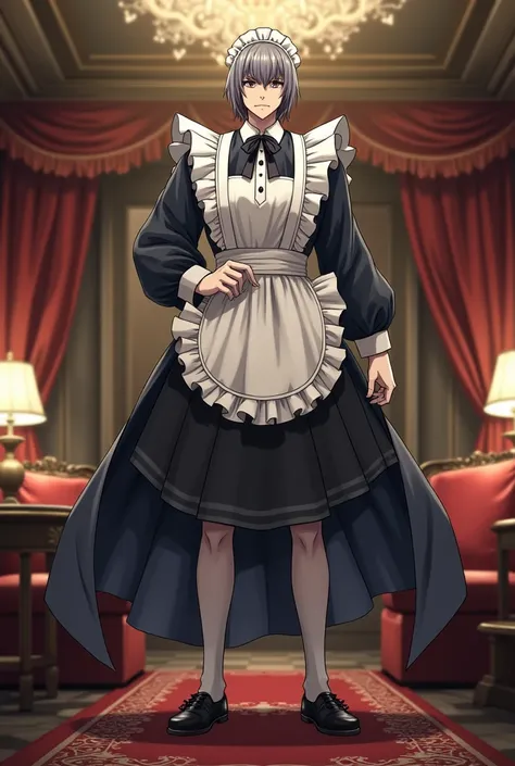 Make Toji Fujiwuro dressed as a maid