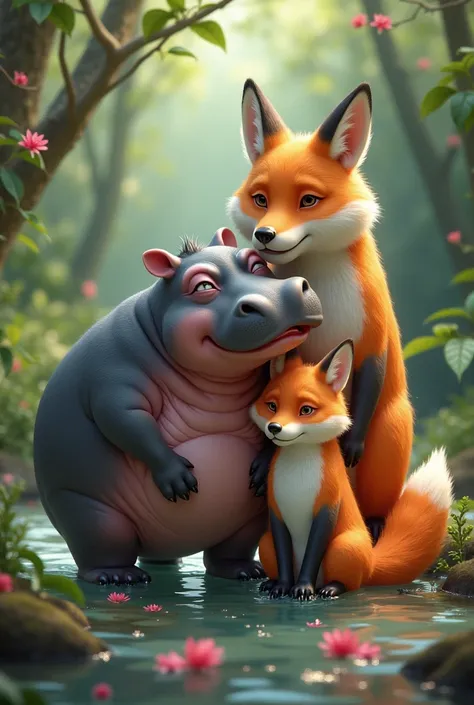 One day a hippopotamus
Married a fox
A fox is born
Shes a hypopotosa