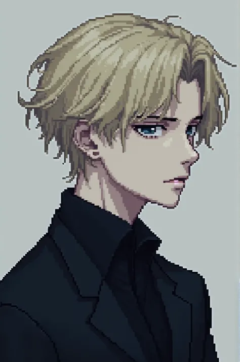 Create a pixel art of Johan Lieberts character younger than 38×26